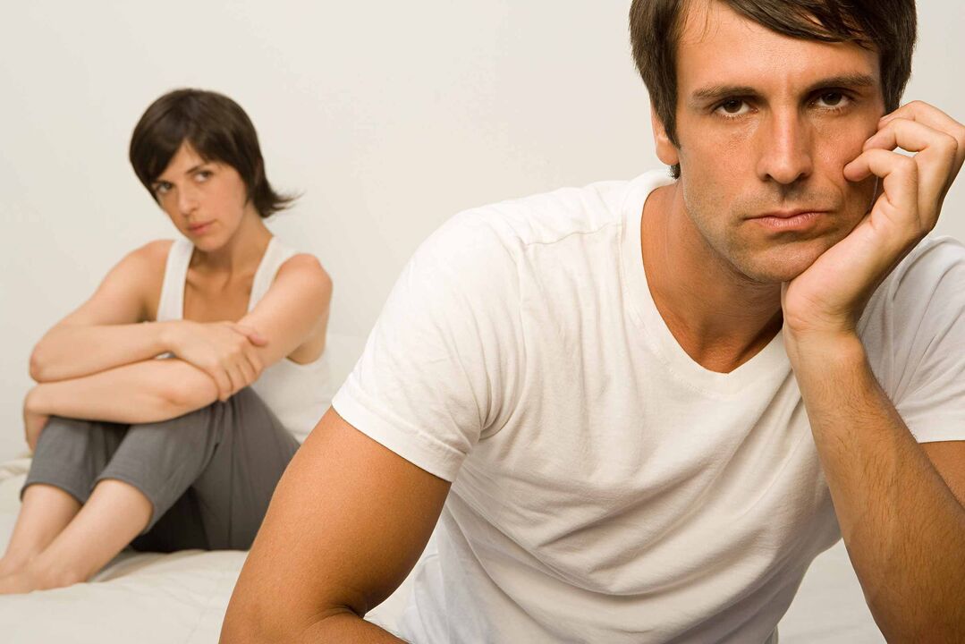 Các yếu tố tiêu cực kích thích sự phát triển của chứng bất lực ở nam giới